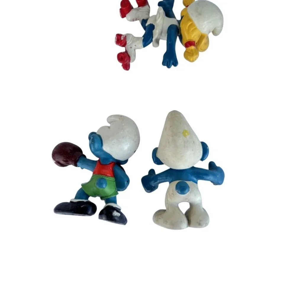 Smurfs Vintage Figure set of 8 Peyo Schleich Bully